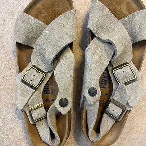 Birkenstock Light Tan Suede Sandals